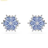  Bông Tai, Khuyên Tai Swarovski Magic stud earrings Snowflake, Blue, Rhodium plated 5734242 
