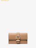  Ví Gập Michael Kors Nolita Medium Pebbled Leather Tri-Fold Wallet Camel 32F4GY5E8L 