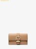  Ví Gập Michael Kors Nolita Medium Pebbled Leather Tri-Fold Wallet Camel 32F4GY5E8L 