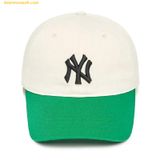  Mũ Lưỡi Trai MLB Basic Coloration Ball Cap New York Yankees 3ACP3303N-50GNP - Xanh Trắng 