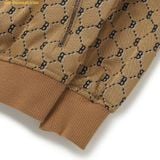  Áo Khoác Bomber MLB Diamond Monogram Jacquard Baseball Jumper B (Beige) 3AJPM0224-43BGS Màu Nâu 