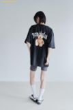 Áo Phông ADLV Gold Chain Bear Doll Short Sleeve T-Shirt Đen 