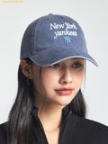 Mũ Lưỡi Trai MLB New York Yankees Varsity Lettering Washed Unstructured Ball Cap 3ACPVV04N-50NYS Navy 