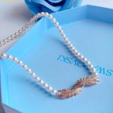  Dây Chuyền, Vòng Cổ Swarovski Nice Feather Crystal Pearl Necklace SKU 5669221 - Rose gold 