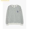  Áo Sweat MLB Classic Monogram Front Pattern Jacquard Overfit Sweatshirt 3AMTM0334 XS Trắng 