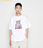  Áo Phông ADLV Star Bear Short Sleeve T-Shirt Trắng 