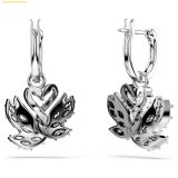  Bông Tai, Khuyên Tai Swarovski Swan drop earrings Swan, Black, Mixed metal finish 5705728 