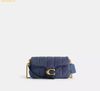  Túi Đeo Chéo Coach Tabby Chain Crossbody Bag 19 With Quilting Light Denim CCD85 