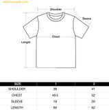  Áo Phông ADLV Rabbit Bear Doll Logo Short Sleeve T-Shirt Đen 