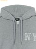 Áo Hoodie Zip MLB Coopers Back Big Logo Overfit Hoodie NY (D.Melange Grey) 3ATRB3044-50MGD 