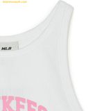  Áo Ba Lỗ MLB Women's Varsity Slim Fit Crop Top with Golgi Nashville NY (White) 3FTKV0243-50WHS 