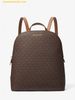 Balo Michael Kors Cindy Large Signature Logo Backpack Màu Nâu Logo