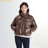  Áo Khoác Phao SAPO Pastel Puffer SPJPE4TG11 Nâu 