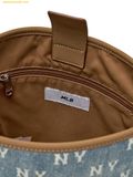  Túi Đeo Chéo MLB Classic Monogram Vintage Denim Bucket Bag New York Yankees 3ABMMV65N-50BLL (Size 24) - Xanh 