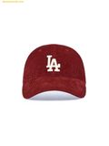  Mũ Lưỡi Trai MLB Corduroy Unstructured Ball Cap LA Dodgers 3ACPWC156-07WIS - Đỏ Đô (Nhung Tâm) 