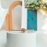  Lắc Tay, Vòng Đeo Tay Swarovski Sparkling Dance Bangle Round Cut, White, Rose Gold-Tone Plated 5497483 