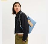  Túi Đeo Vai Coach Laurel Shoulder Bag With Mirror Charm And Pouch CBI94 Xanh 