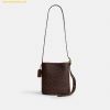  Túi Đeo Chéo Coach Bleecker Bucket Bag 21 In Signature Canvas Brass Maple 