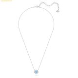  Dây Chuyền, Vòng Cổ Swarovski Una necklace Clover, Blue, Rhodium plated 5642927 