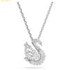 Dây Chuyền, Vòng Cổ SWAROVSKI Swan pendant Mixed cuts dancing , Swan, White 5732412