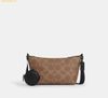  Túi Đeo Chéo Coach Small Finn Crossbody Bag With Pouch In Maxi Signature Canvas Tan Black CCG19 