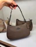 Túi Đeo Vai Coach Teri Shoulder Bag Dark Stone Cv934 Nâu Trơn 