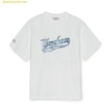  Áo Phông MLB Denim-like Big Lux Oversized Short Sleeve T-shirt NY (White) 3ATSM1453-50WHS 