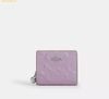  Ví Coach Snap Wallet In Signature Leather With Heart Charm Light Violet CDF21 