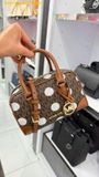  Túi Xách Michael Kors MK Thompson Extra-Small Polka Dot Signature Logo Satchel Màu Nâu 