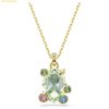  Dây Chuyền Swarovski Gema pendant Mixed cuts, Multicolored, 18K gold finish 5705816 