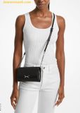  Túi Đeo Chéo Michael Kors Carson Large Pebbled Leather Convertible Crossbody Bag Black 