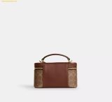  Túi Đeo Chéo Coach Rainer Crossbody Bag 18 In Signature Canvas Brown CEO23 