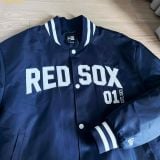  Áo Khoác Bomber New Era Varsity Baseball Jacket Boston Red Sox Navy 