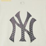  Áo Sweat MLB Classic Monogram Gradient Big Luxe Overfit Man-to-Man NY (D.Cream) 3AMTM0234-50CRD - Trắng Kem 