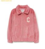  Áo Khoác Lông MLB Ecofur Varsity Jacket 3AFDV0236-45PKM - Hồng 