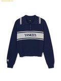  Áo Half-Zip MLB Women's Sportive Varsity Half-Zip Sweater New York Yankees (L.Navy) 3FKPV0344-50NYL 