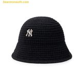  Mũ Len MLB Basic Wool Knit Dome Hat New York 3AHTW0236-50BKS Đen 
