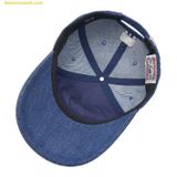  Mũ Lưỡi Trai MLB Cursive Lettering Denim Unstructured Ball Cap LA (Indigo) 3ACPVD14N-07INS 