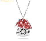  Dây Chuyền, Vòng Cổ Swarovski Alice in Wonderland pendant Mushroom, Red, Rhodium plated 5682811 