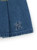  Chân Váy MLB Women's Basic Small Logo Pleated Denim Skirt New York Yankees 3FDSB0454-50INS 