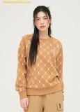  Áo Sweater MLB Dia Monogram Jaquard Piping Sweatshirts 3AMTM0144-50CRD 