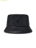  Mũ Bucket MLB Diamond Monogram Leather Bucket Hat NY (Black) 3AHTM034N-50BKS 