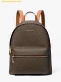  Balo Michael Kors MK Sally Medium 2-In-1 Logo Backpack Nâu Logo 30S3GYDB6B 