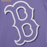  Áo Phông MLB Basic Mega Logo Overfit Short Sleeve T-Shirt BOS (D.Lavender) 3ATSB0433-43LDD 