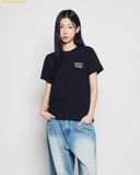  Áo Phông ADLV Woman Doodle Fuzzy Rabbit Short Sleeve T-Shirt Màu Đen 