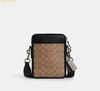  Túi Đeo Chéo COACH Sullivan Crossbody In Blocked Signature Canvas Charcoal Black CC090 