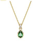  Dây Chuyền Swarovski Chroma pendant Pear cut, Green, 18k gold finish 5648751 