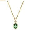 Dây Chuyền Swarovski Chroma pendant Pear cut, Green, 18k gold finish 5648751