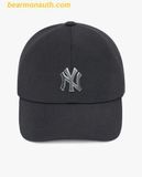  Mũ Lưỡi Trai MLB Nylon Structure NEW YORK YANKEES 3ACP0123N-50BKS Logo NY Bằng Kim Loại 
