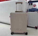  Vali Kéo FILA Ribbed Hard Shell Luggage 22 Inch Ivory Beige 